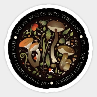 Grounding Spell Mushroom Sticker